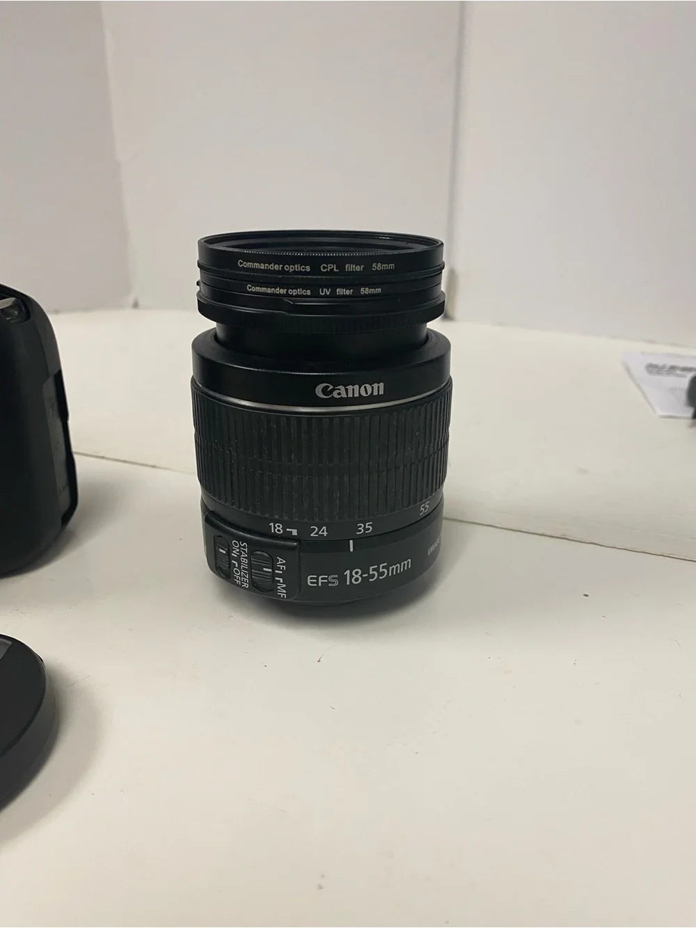 Canon EOS Rebel T7 DSLR Camera Body - 18/55mm lens Black with  soft case